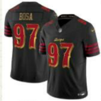 Men San Francisco 49ers #97 Bosa black Nike Limited NFL 2025 Jersey001